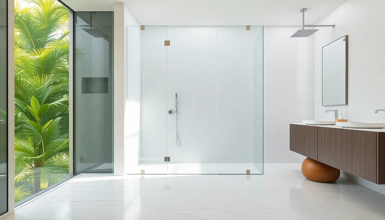 Experience luxurious elegant showers Australia in a modern bathroom setting with sleek design.