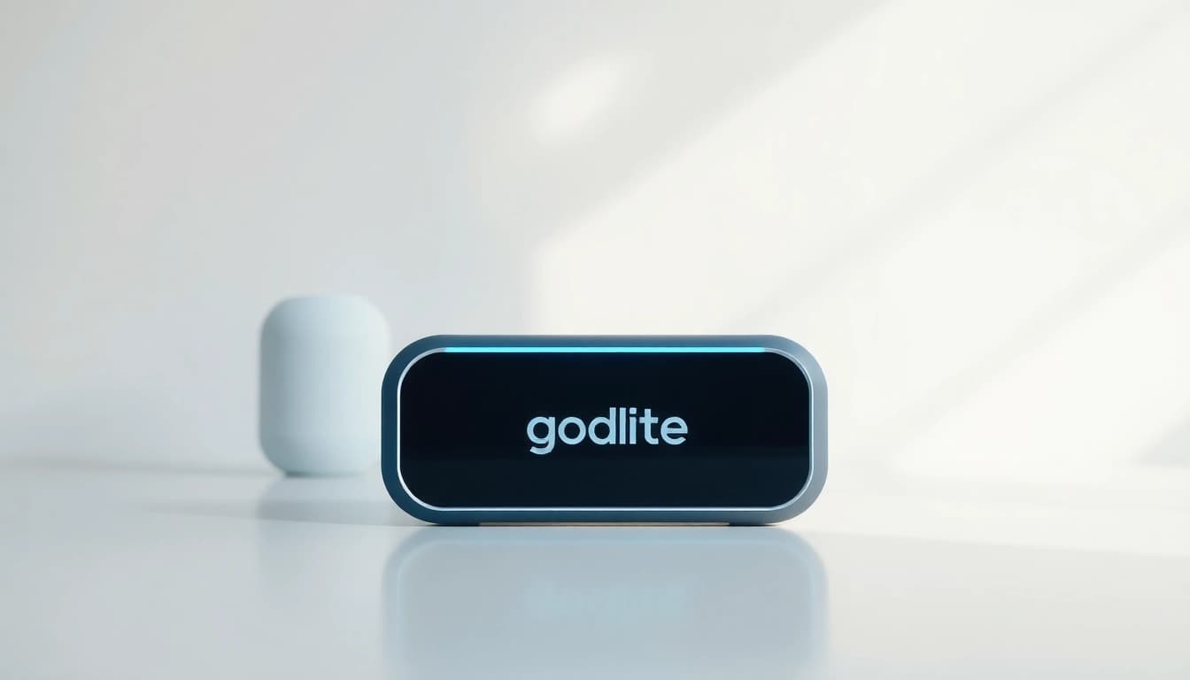 Showcasing the goodlite device highlighting its sleek design and features for potential buyers.