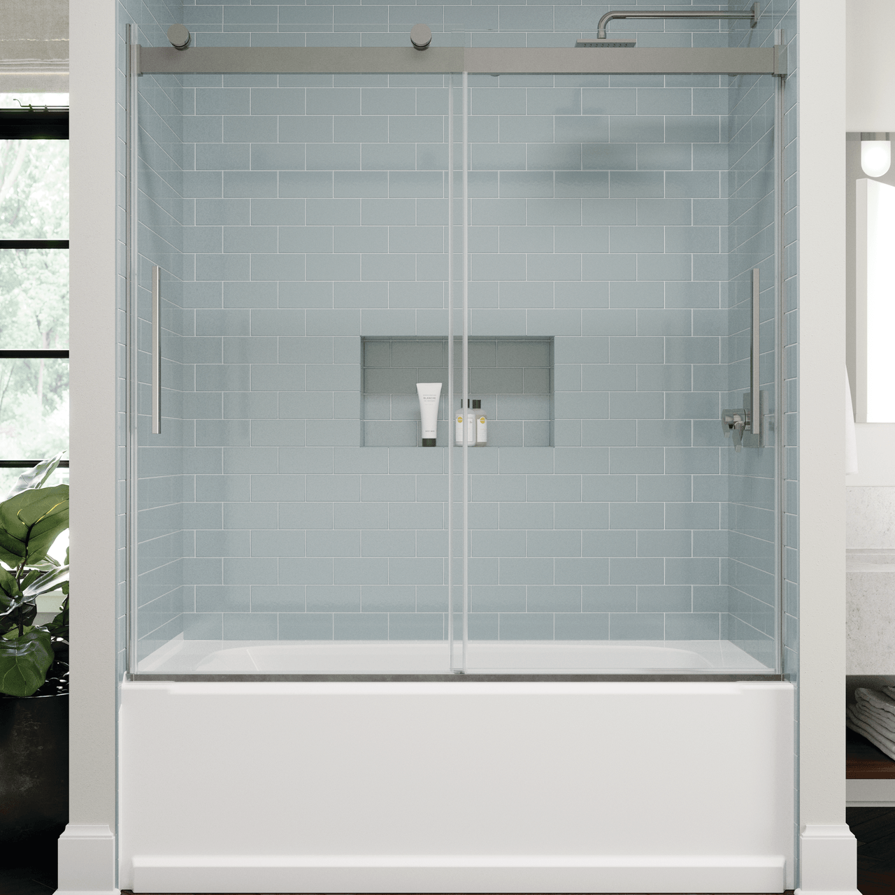 Why Homeowners Love the Frameless Sliding Shower Door Look