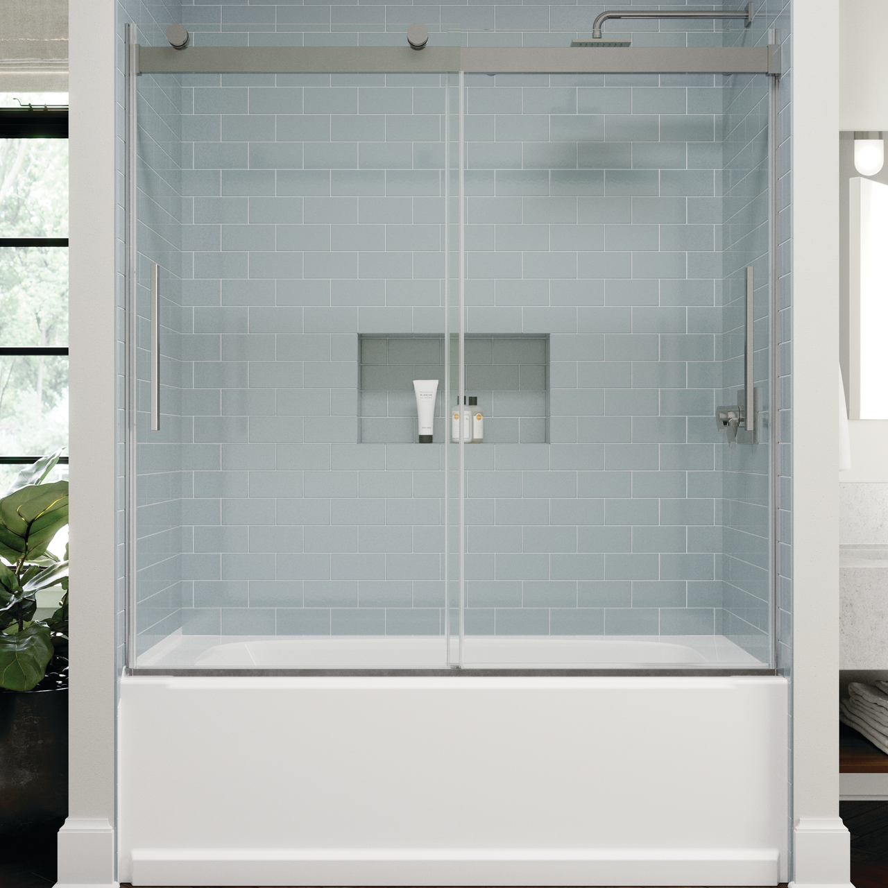 Why Homeowners Love the Frameless Sliding Shower Door Look