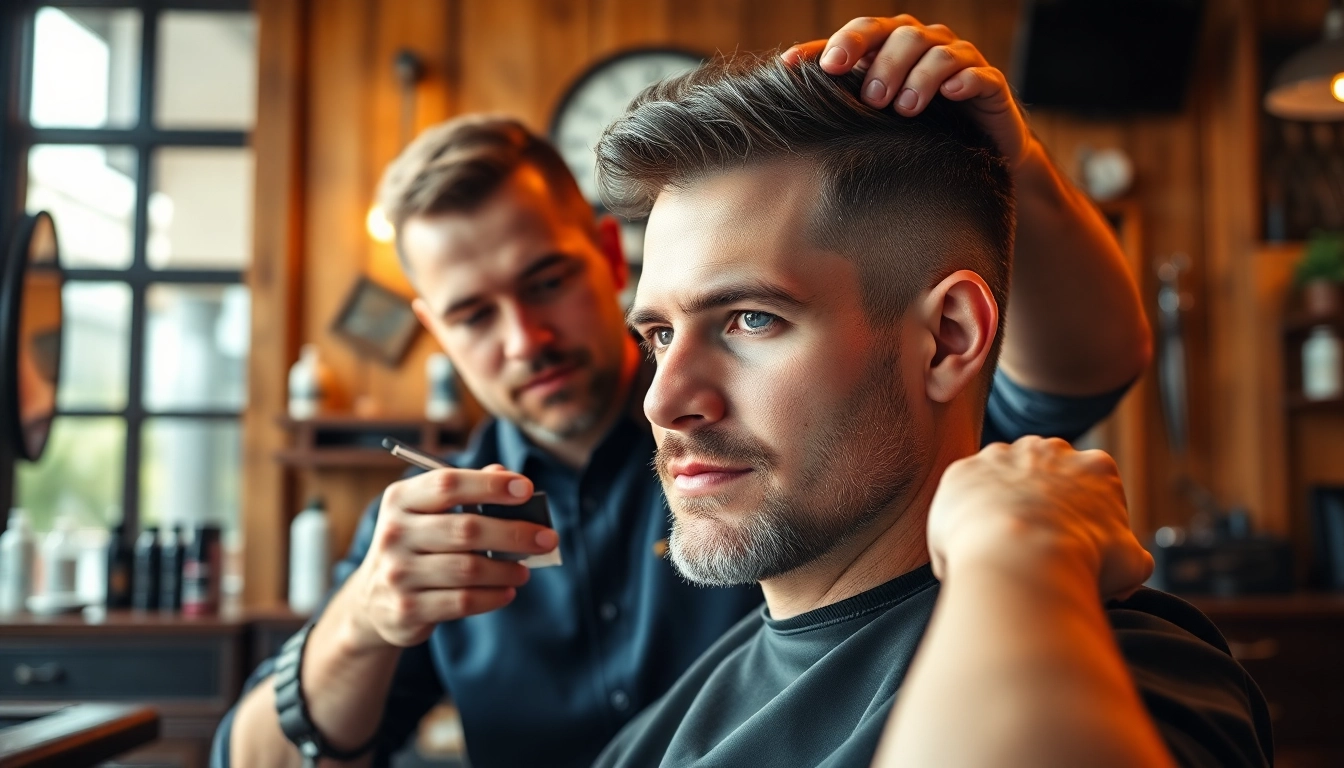 Experience the confident transformation at Ace of Fades 212 with non-surgical hair replacement services.