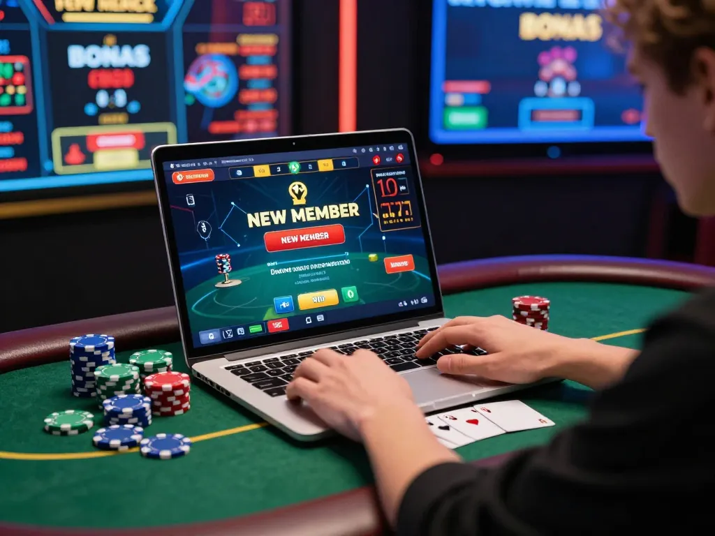 Join the thrill of bonus new member promotions while playing poker online with an engaging setup.
