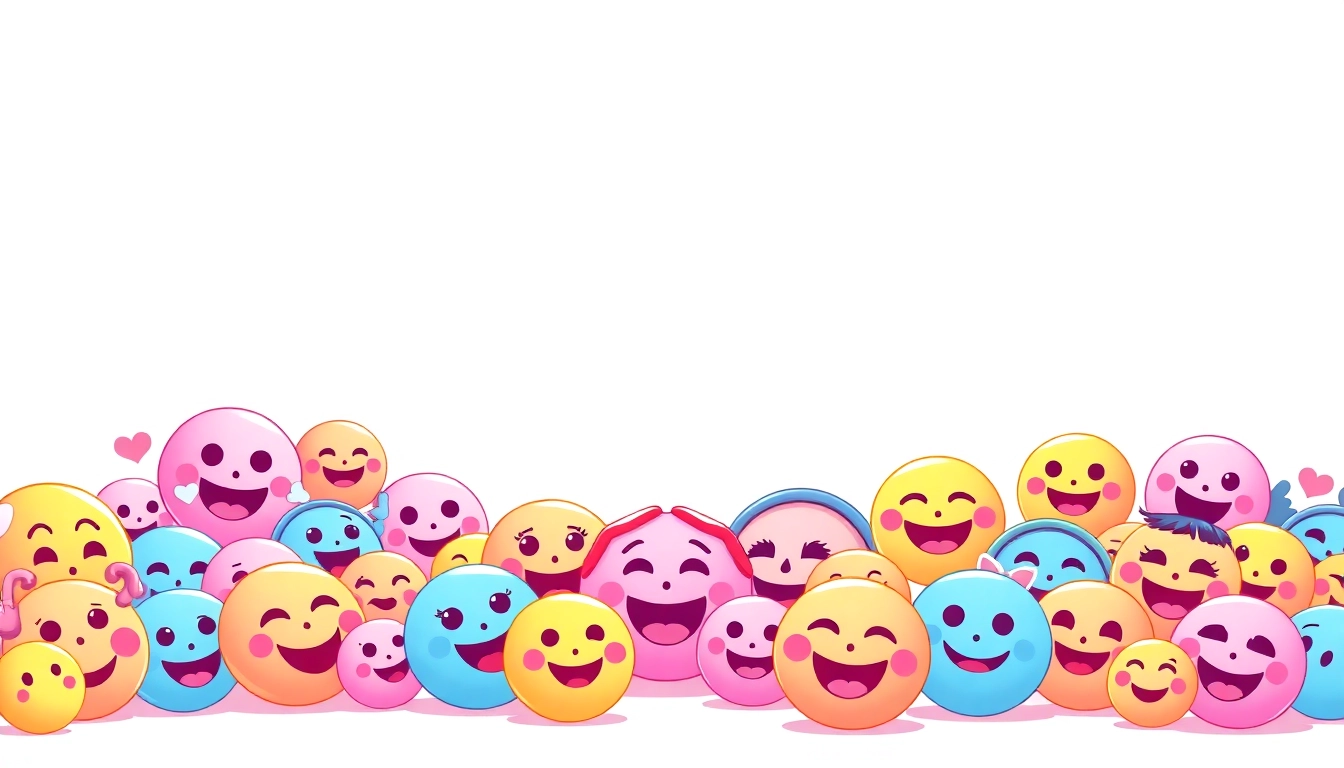 Creative display of tiktok emojis highlighting their variety and expressiveness in digital communication.