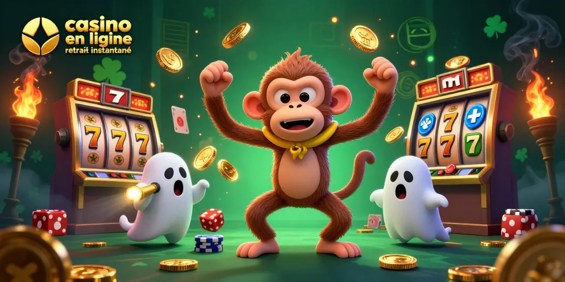 Le jeu captivant d'un casino en ligne retrait instantané avec des personnages et éléments colorés.