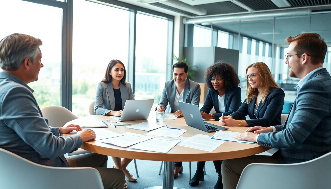Betriebsrat Beratung in a collaborative meeting environment, showcasing teamwork and professional interaction.