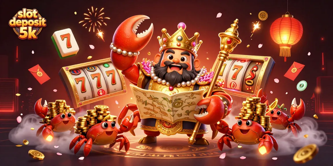 Spark winning chances with slot deposit 5k in an ultra-detailed casino scene.