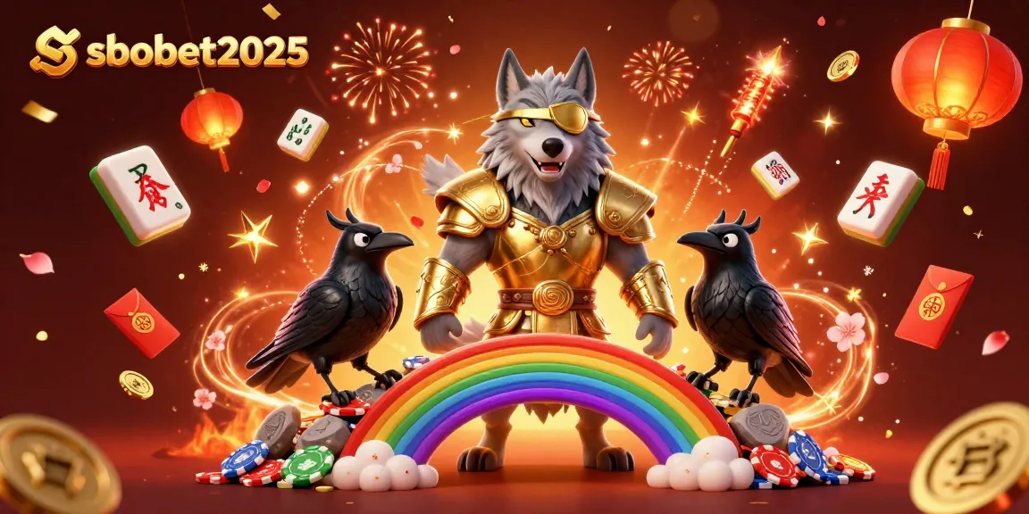 Engage in thrilling bets with sbobet2025 featuring dynamic Norse mythology characters and casino elements.