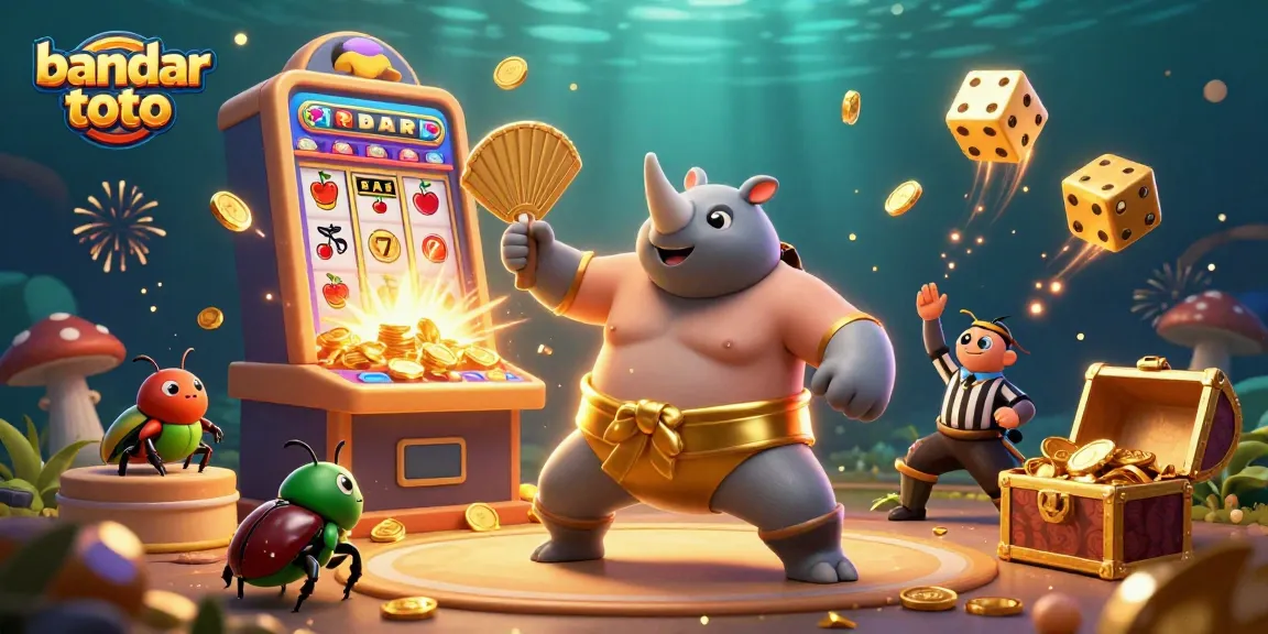 Engage with bandar toto excitement featuring a colorful, dynamic casino gaming scene