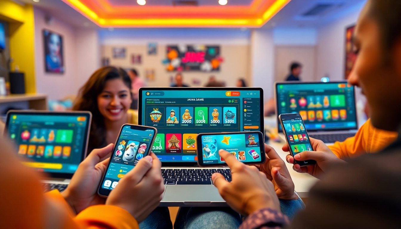 Engaging Jalwa Game interface displayed across multiple devices showcasing browser-based gaming.