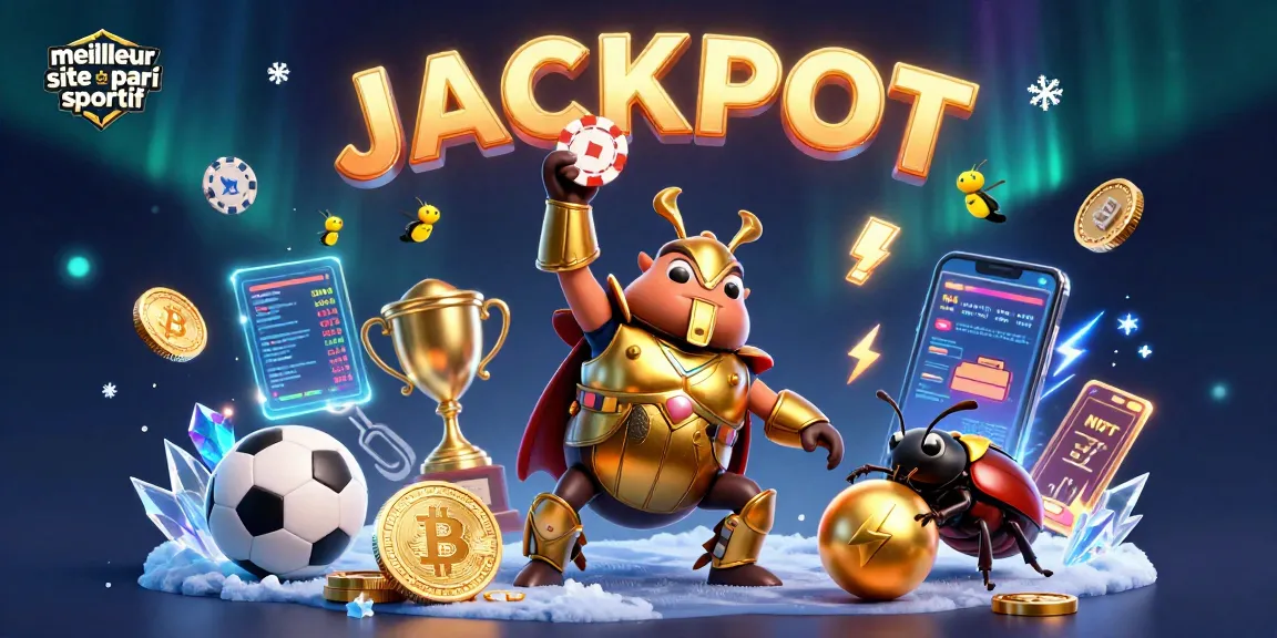 Plongez dans l'univers du meilleur site de pari sportif avec cette illustration captivante.