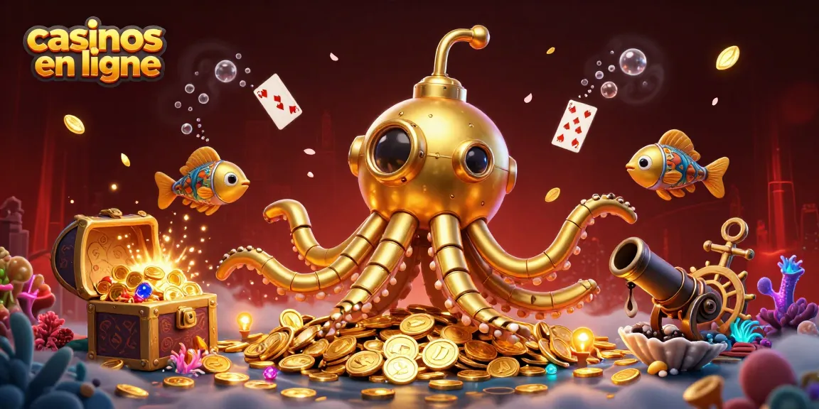 Explorez les casinos en ligne avec notre kraken doré et événements palpitants sous-marins.