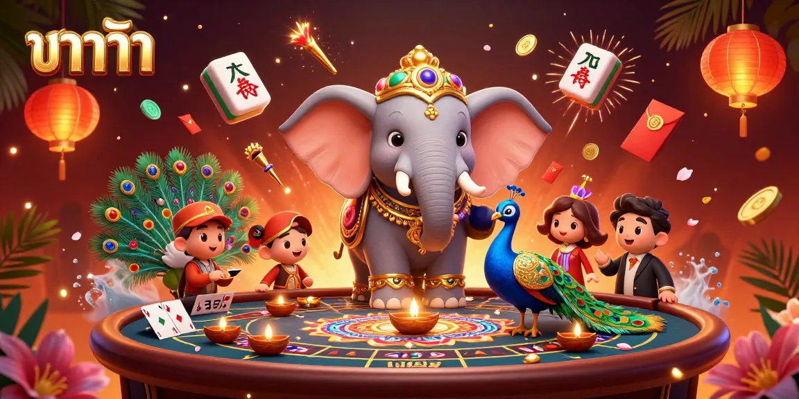 Engage with baccarat gameplay showcased by colorful 3D characters and dynamic casino elements.