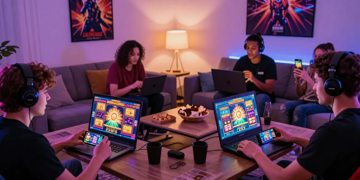 Players enjoying online slots on Spaceman88 in a vibrant gaming environment.