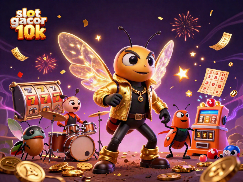 Experience the thrill of slot gacor 10k with vibrant animated characters and gaming elements.