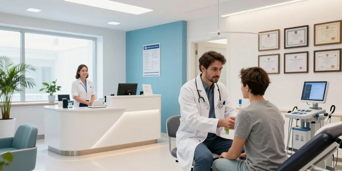 Hair transplant Istanbul consultation at a healthcare clinic with expert staff.