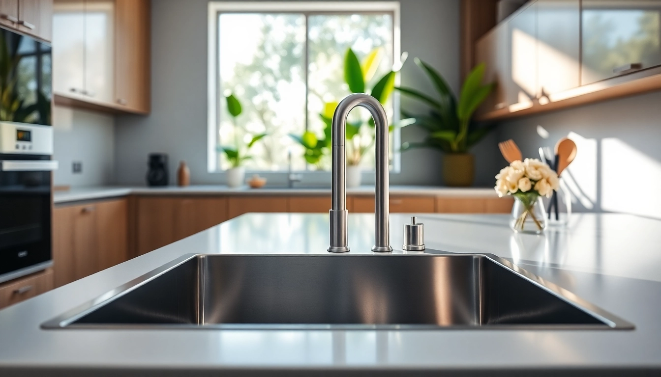 Upgrade your kitchen with a stylish kitchen sink in stainless steel, featuring a sleek design and glossy finish.