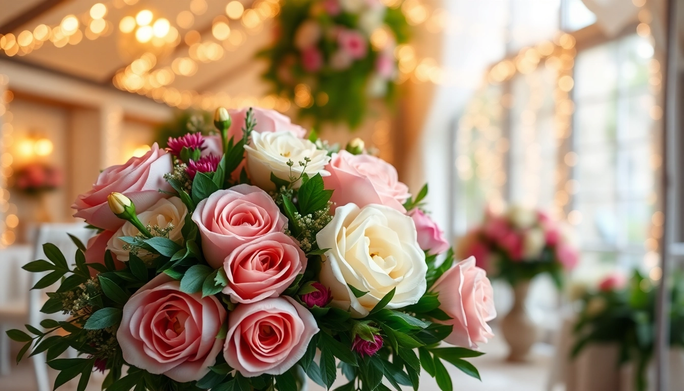 Arrange stunning wedding flowers in a bridal bouquet to enhance your wedding decor.