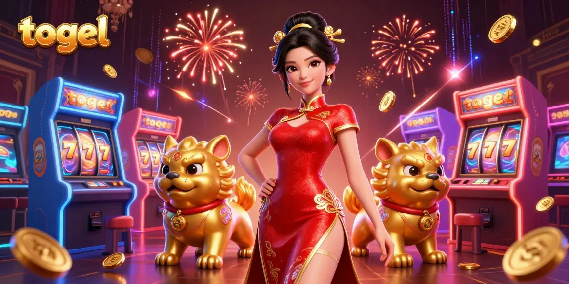 Engage in thrilling togel gameplay with lavish scenes featuring vibrant characters and colorful gaming elements.