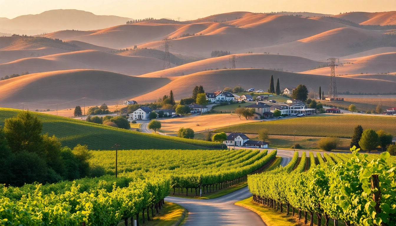 View of Clarksburg California showcasing its beautiful vineyards and charming landscape.