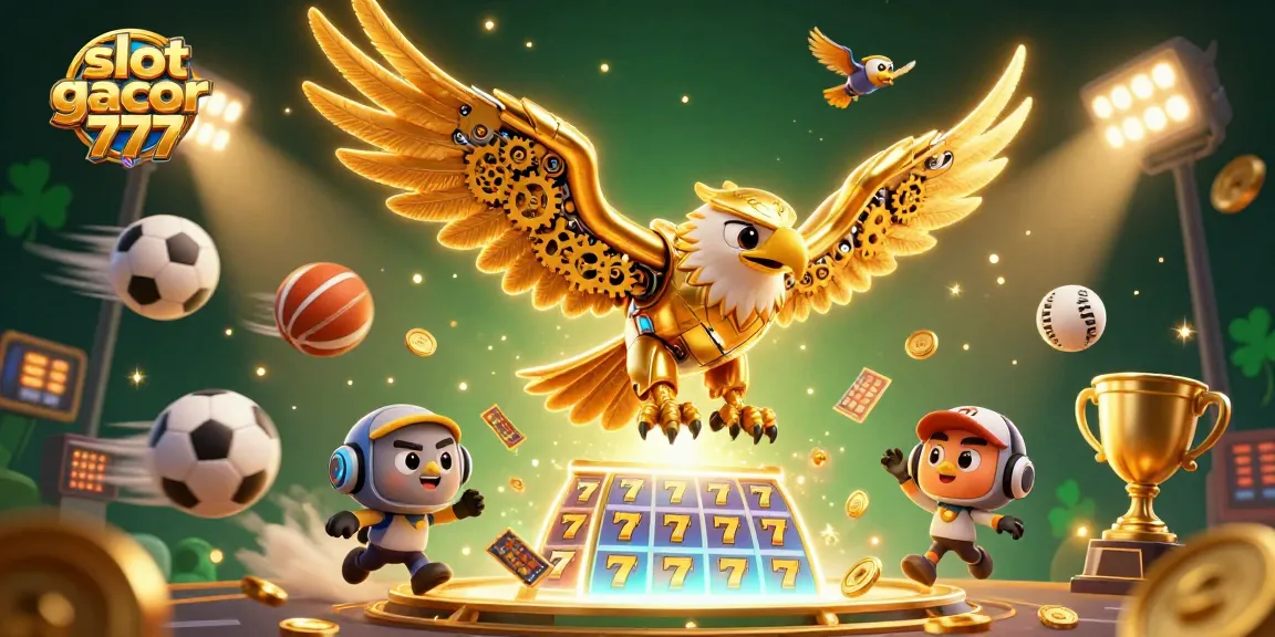 Experience thrilling wins with slot gacor 777 amidst holographic reels and vibrant gaming elements.