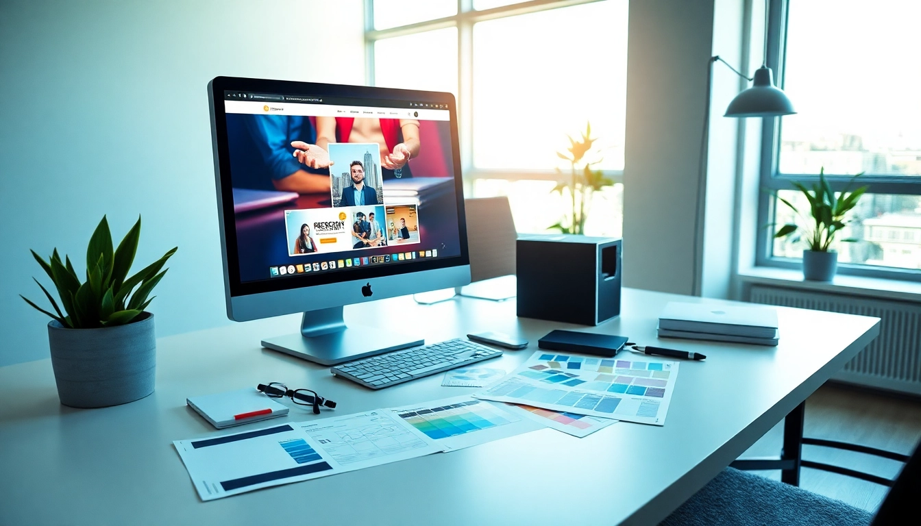 Transforming ideas into reality with web design edmonton in a vibrant workspace.