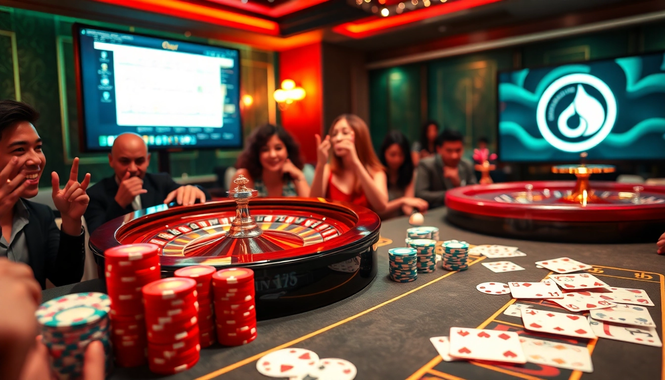The hidden wiki reveals a luxurious poker table with vibrant chips and engaging players in a glamorous casino.