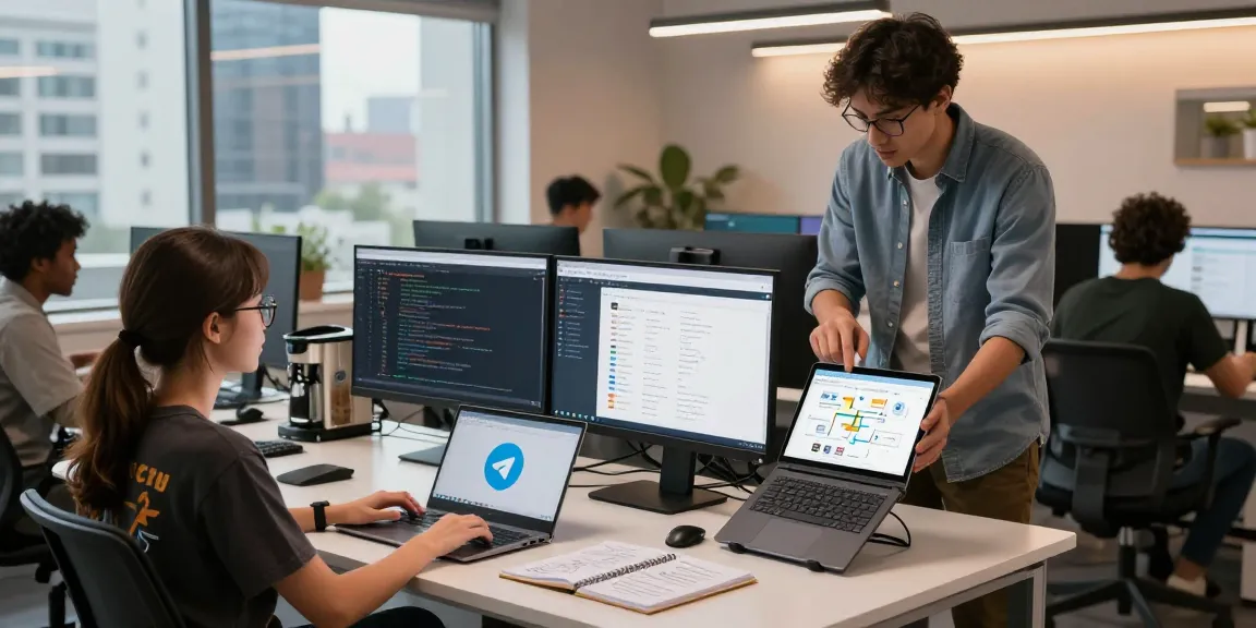 Engaging digital workspace for 纸飞机下载 developers with collaborative tools and vibrant atmosphere.