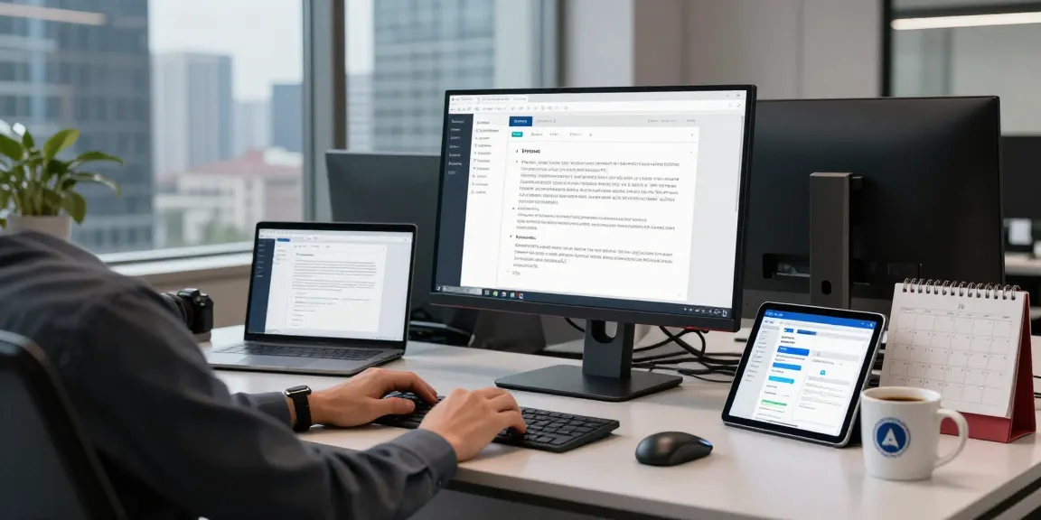 Detect PDF fraud with advanced AI in a modern office setup.