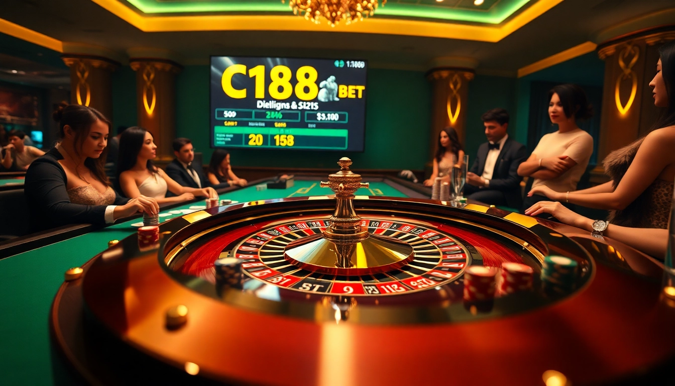 Experience the thrill of C168 BET with vibrant roulette action and glamorous gameplay.