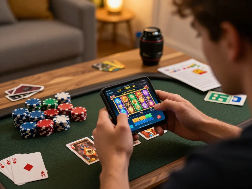 Engaging online gaming experience with TR88 app on smartphone showing exciting slot game.