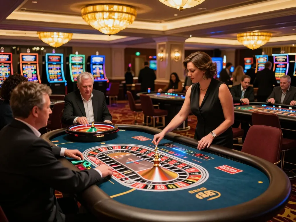 Engaging moments at the Trang chủ Bet88 casino floor with vibrant roulette action.