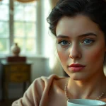 Anya Taylor-Joy in a sophisticated setting, highlighting her features and expression at https://diknews.co.uk/anya-taylor-joy/