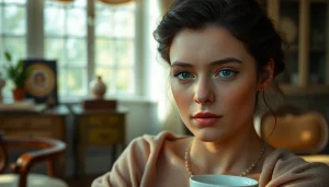 Anya Taylor-Joy in a sophisticated setting, highlighting her features and expression at https://diknews.co.uk/anya-taylor-joy/