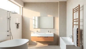 Gestalte dein Badezimmer mit sonni sanitär Produkten und eleganten Spiegelsystemen.