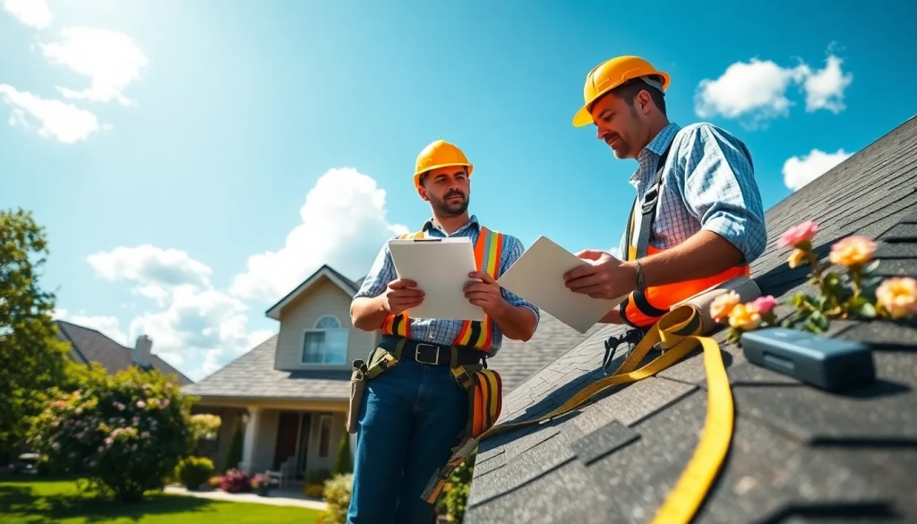 Assessing roofing quality at Twin Shield Roofing with specialized tools and professional standards.