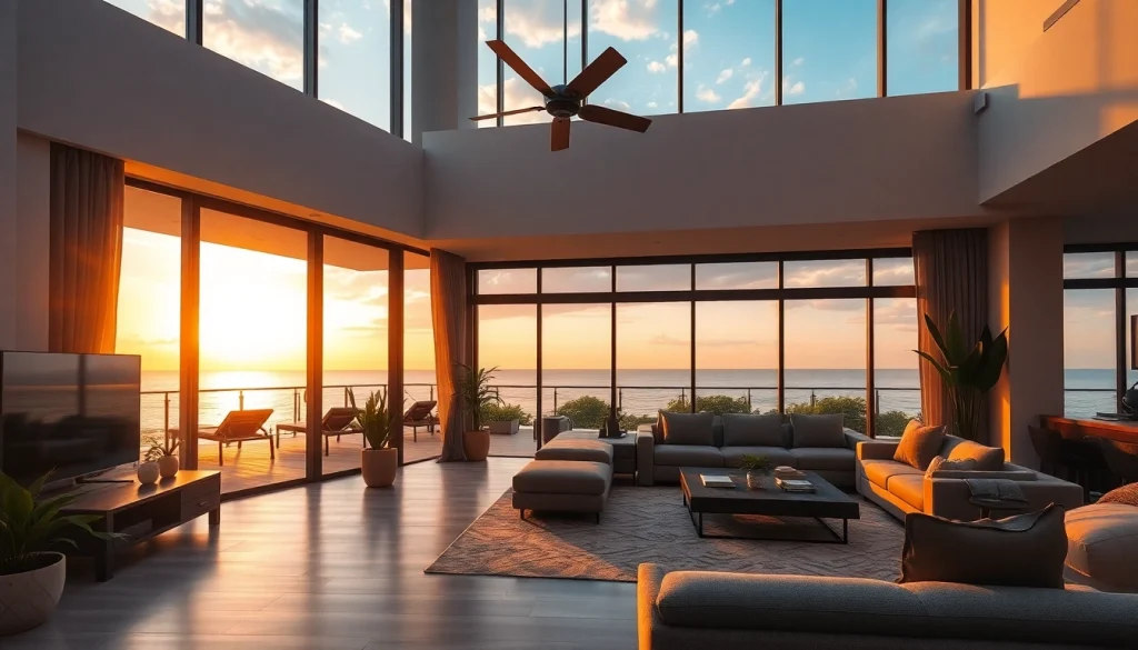 Luxury condo for rent Pattaya with ocean view and elegant interior design features.