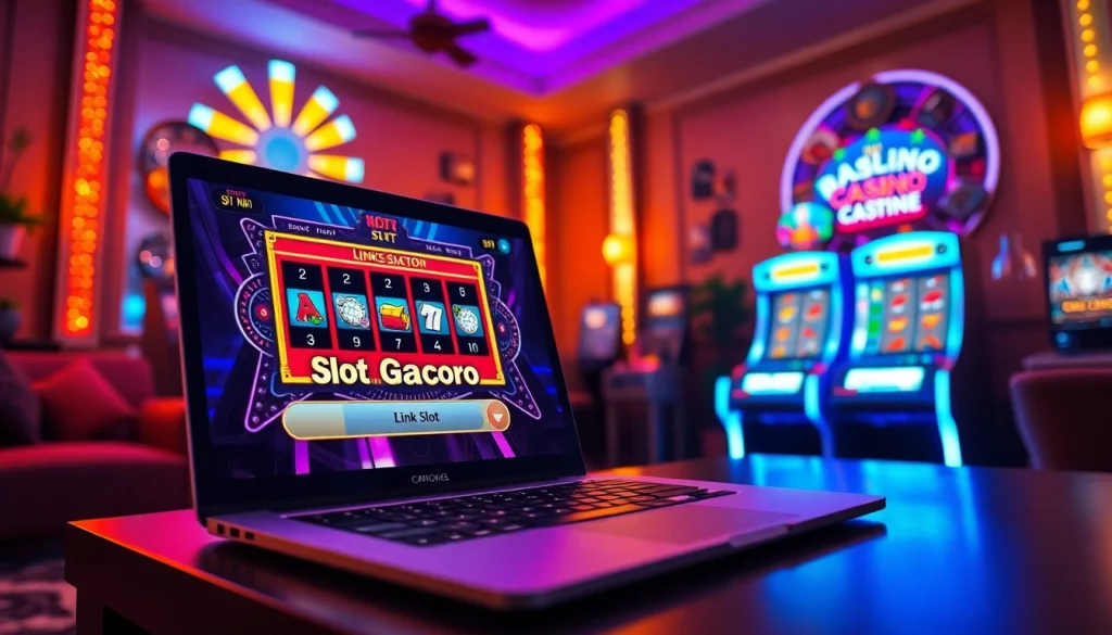 Jelajahi link slot gacor dengan gambar mesin slot yang menarik dan gamers bersemangat.