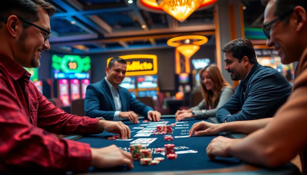 Berinteraksi dalam bandar toto dengan suasana kasino yang menarik dan menyenangkan.