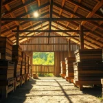 Colmenas keniata en un paisaje rural, mostrando su estructura y diversidad de abejas en acción.