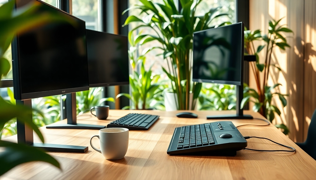 Enhance your typing skills at this inviting typing center with modern ergonomic features.