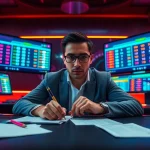 Permainan togel online yang seru ditampilkan dengan pemain bersemangat dan suasana canggih.