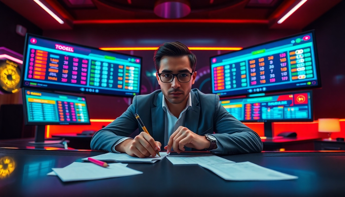 Permainan togel online yang seru ditampilkan dengan pemain bersemangat dan suasana canggih.