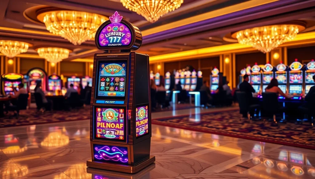 Raih kemenangan bermain luxury777 slot dengan mesin kasino berkilau yang menarik perhatian.