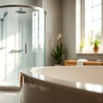 Installer une cabine de douche élégante de sunny showers france dans une salle de bain moderne.