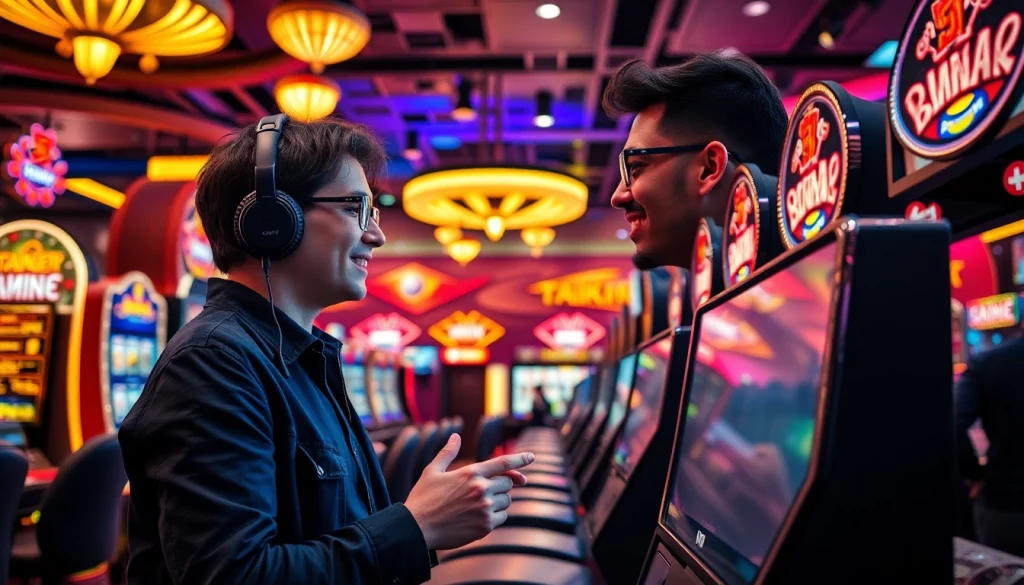 Permainan slot mewah luxury333 dengan lampu neon cerah dan suasana mengasyikkan.