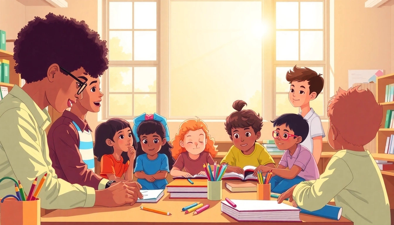 Children actively participating in an engaging learning environment emphasizing Education.