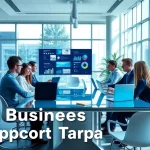 Small Business IT Support Tampa professionals collaborating in a modern office setting.