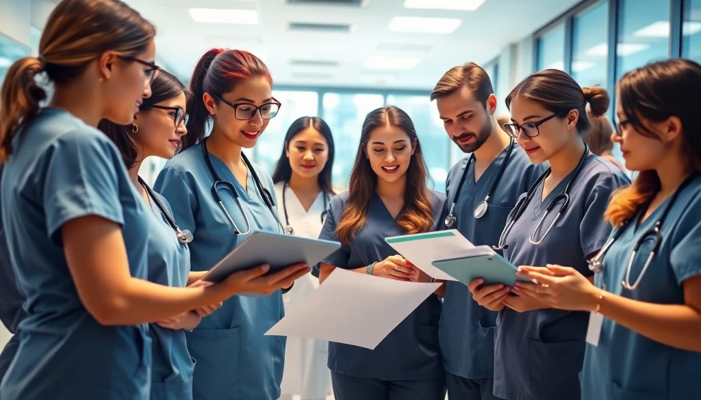 Top Nursing Specializations collaboration among nurses in a professional hospital ward