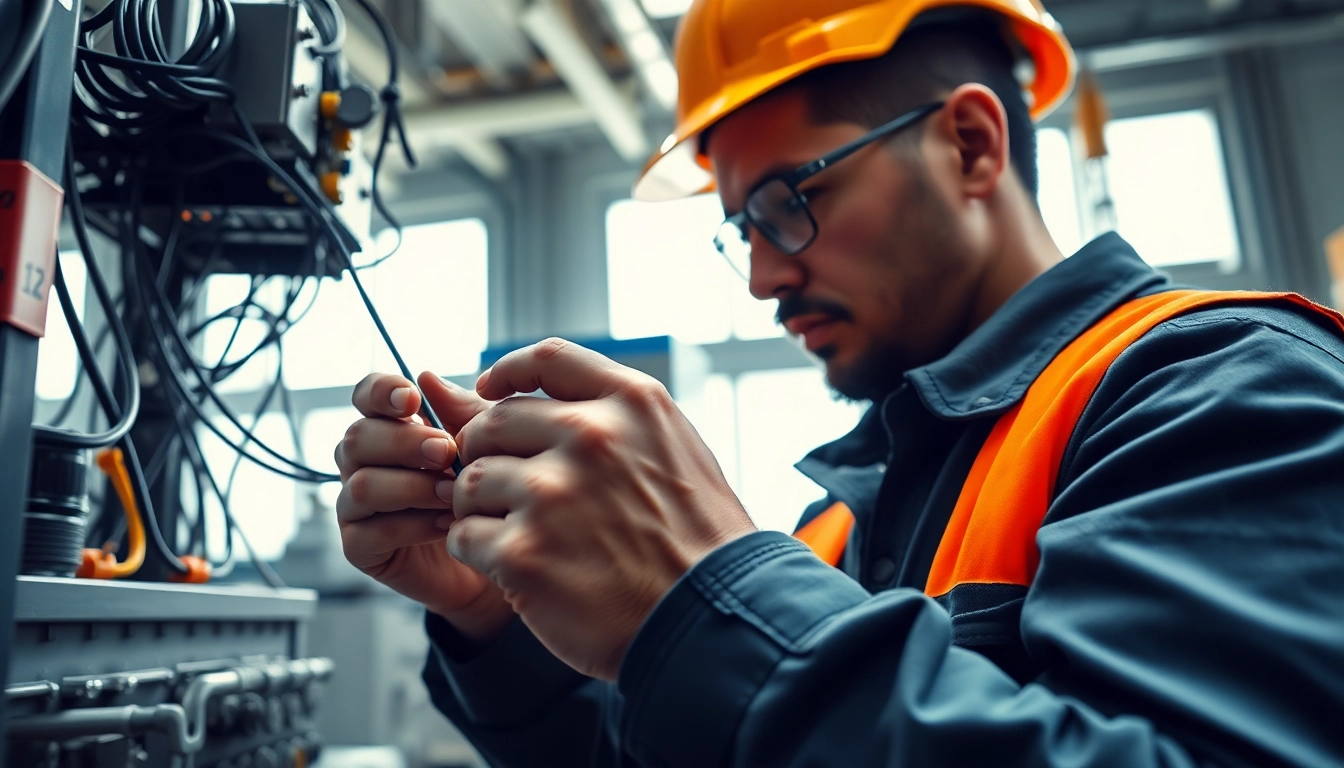 Hands-on training of a Wyoming Electrical Apprenticeship participant in a workshop setting.