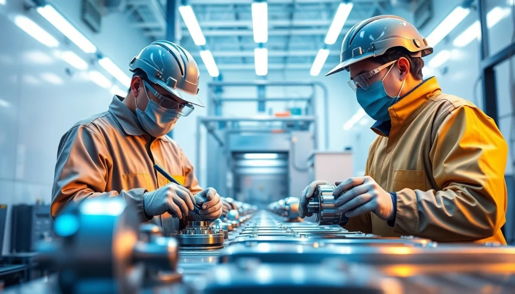 Zinc nickel plating services in Malaysia showcasing state-of-the-art equipment and professionals at work.